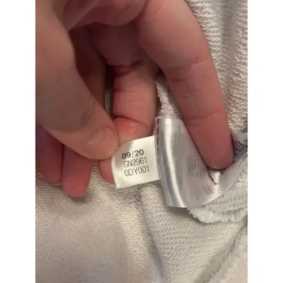 adidas Trefoil Crew Sweatshirt WHITE/BLACK Medium - Picture 5 of 6